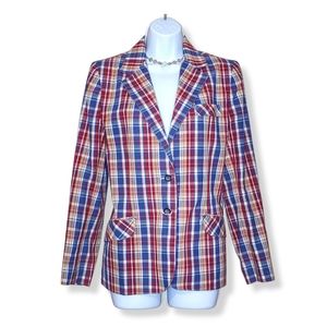 Abvien Vintage Plaid Blazer - Sz 11/12(FITS LIKE A SMALL)
